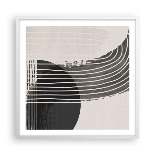 Plagát v bielom ráme - Tam a späť - 60x60 cm