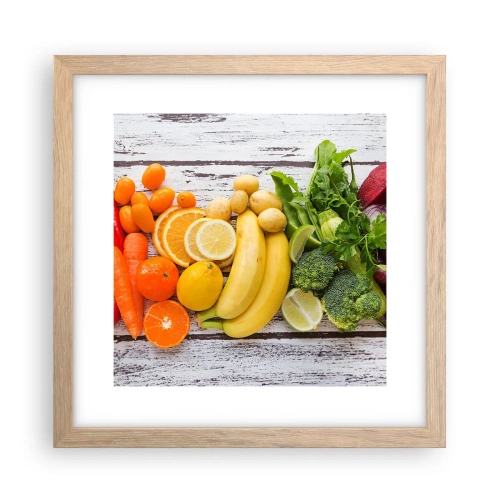 Plagát v ráme zo svetlého duba - To nestačí? - 30x30 cm