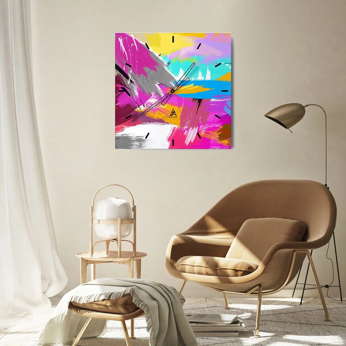 Nástenné hodiny - Šmuha, šmuha, sama šmuha - 40x40 cm