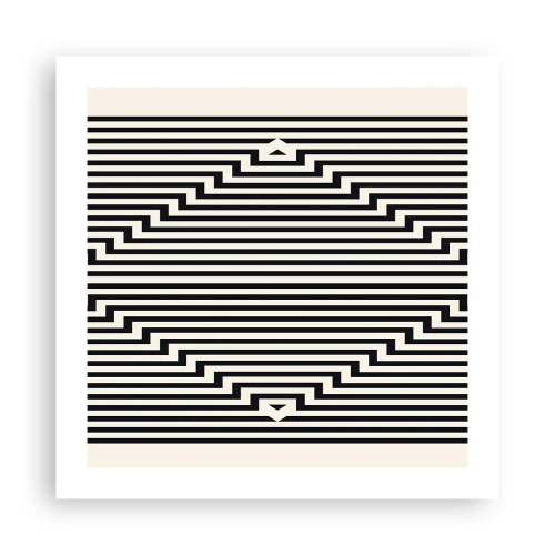 Plagát - Geometrická ilúzia - 50x50 cm