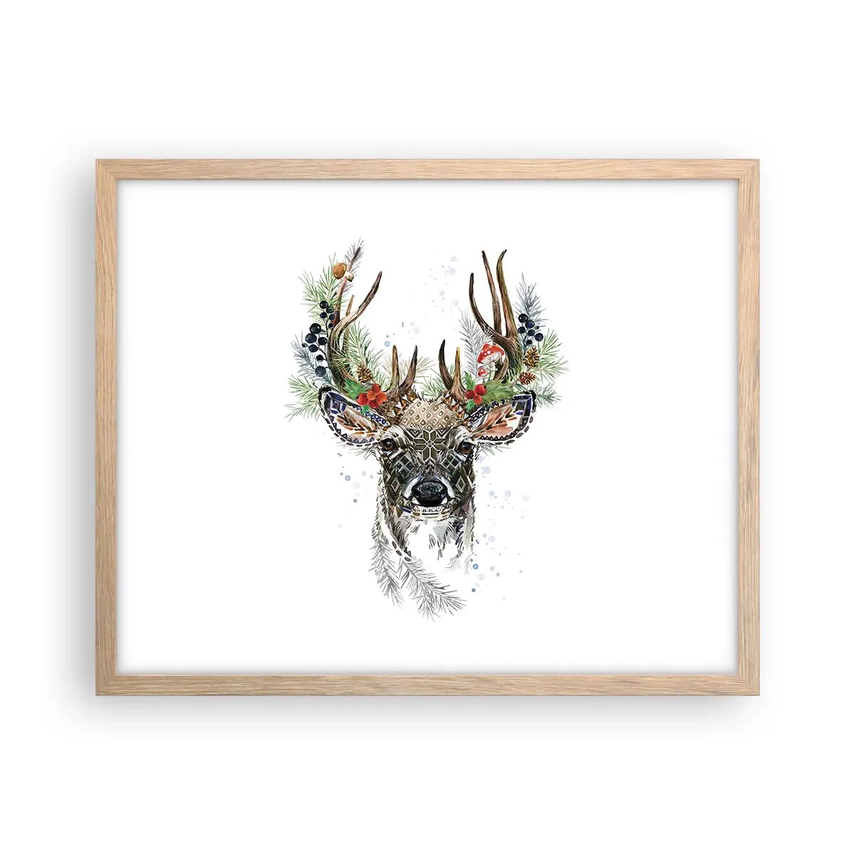 Plagát v ráme zo svetlého duba - V slávnostnom rúchu - 50x40 cm