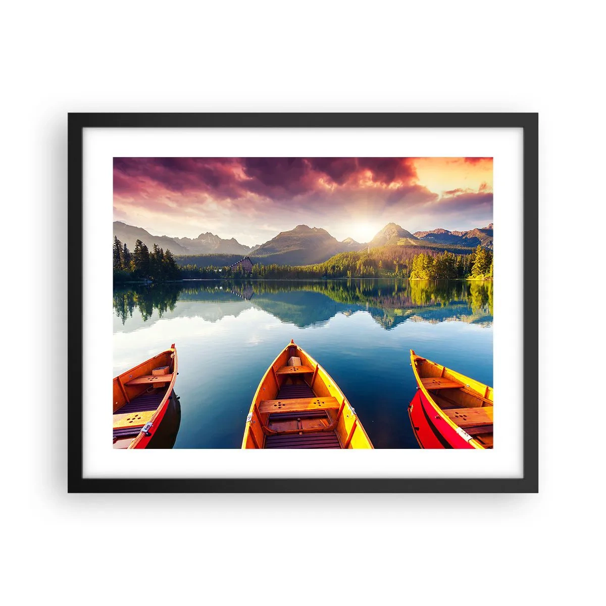 Plagát v čiernom ráme - Nič proti prírode - 50x40 cm