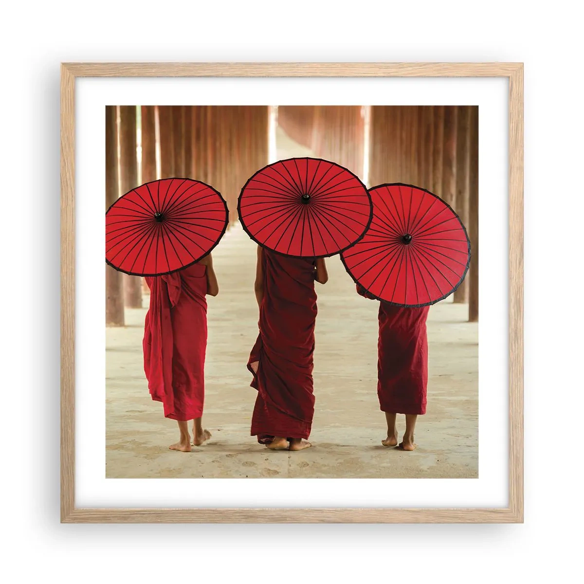 Plagát v ráme zo svetlého duba - Na ceste do Čistej ríše - 50x50 cm