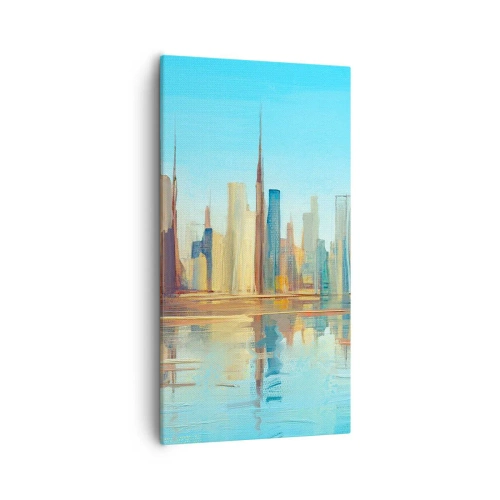 Obraz na plátne - Slnečná metropola - 55x100 cm