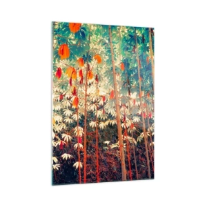 Obraz na skle - Tajný život listov - 50x70 cm