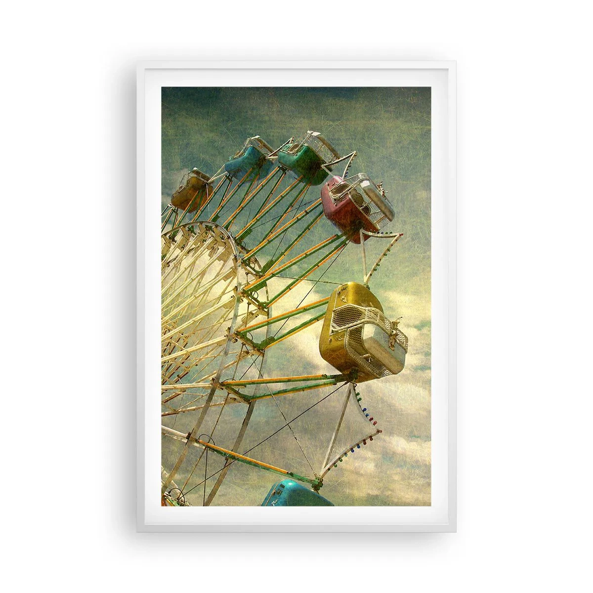 Plagát v bielom ráme - Bude, bude zábava… - 61x91 cm