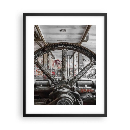 Plagát v čiernom ráme - Tajný život továrne - 40x50 cm