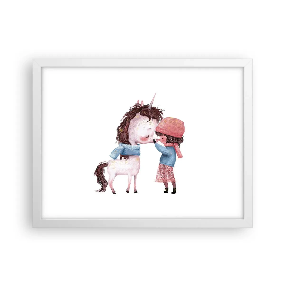 Plagát v bielom ráme - Zimný príbeh - 40x30 cm