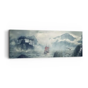 Obraz na plátne - V kúzelných vodách - 90x30 cm