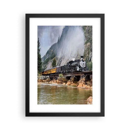 Plagát v čiernom ráme - A kam to? Kam? - 30x40 cm