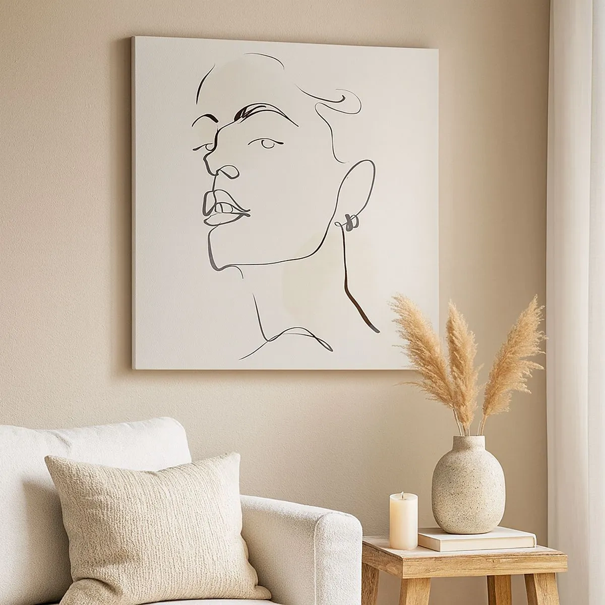 Obraz na plátne - Hrdý pohľad - 30x30 cm