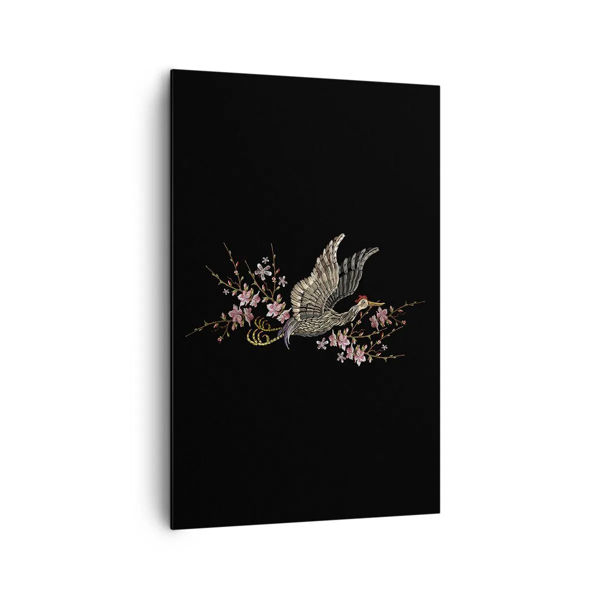 Obraz na plátne - Exotický vyšívaný vták - 80x120 cm