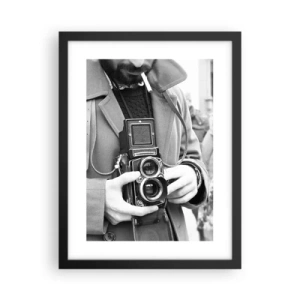 Plagát v čiernom ráme - V retro štýle - 30x40 cm