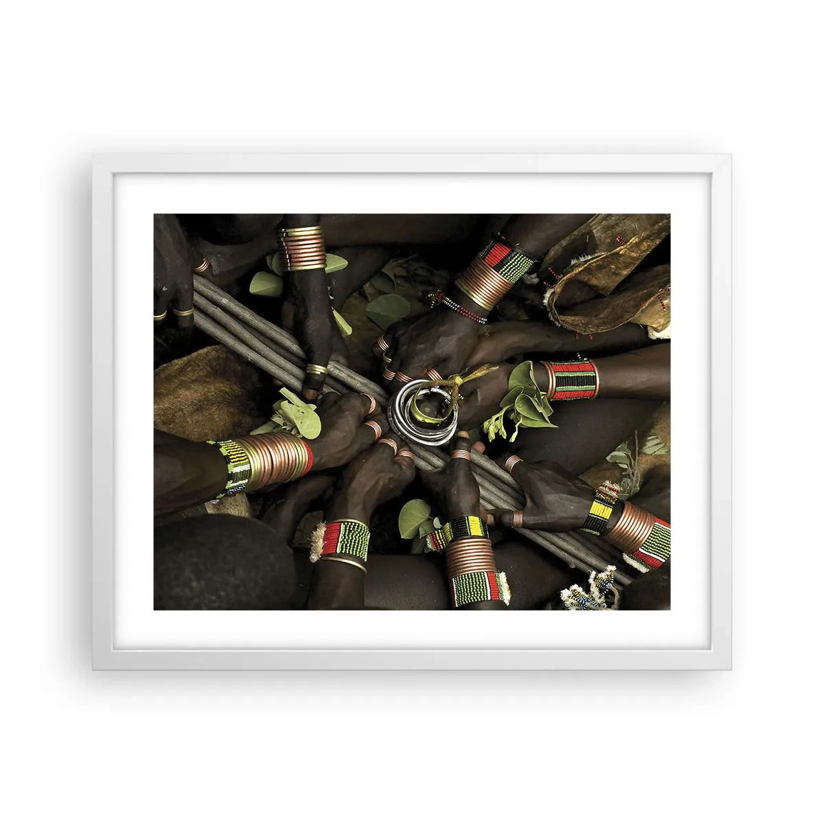 Plagát v bielom ráme - Sme spolu - 50x40 cm