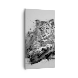 Obraz na plátne - Áno, pozorne počúvam - 55x100 cm