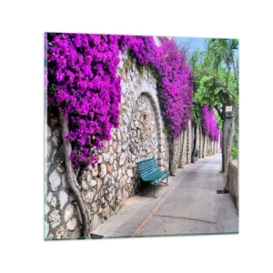 Obraz na skle - Stretnime sa čo najrýchlejšie - 40x40 cm