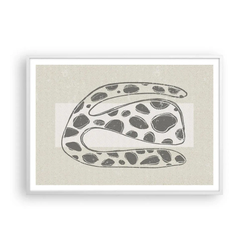 Plagát v bielom ráme - Bizarná bytosť - 100x70 cm