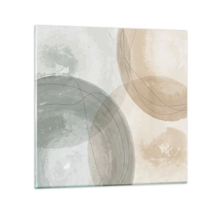 Obraz na skle - Prenikanie svetov - 30x30 cm