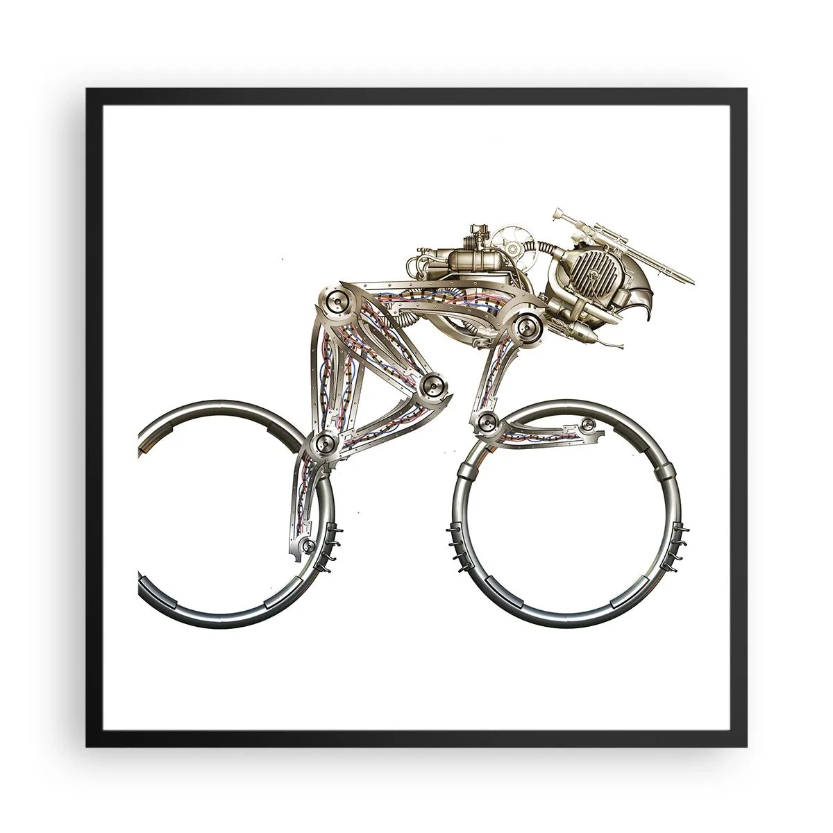 Plagát v čiernom ráme - Úžasný stroj - 60x60 cm