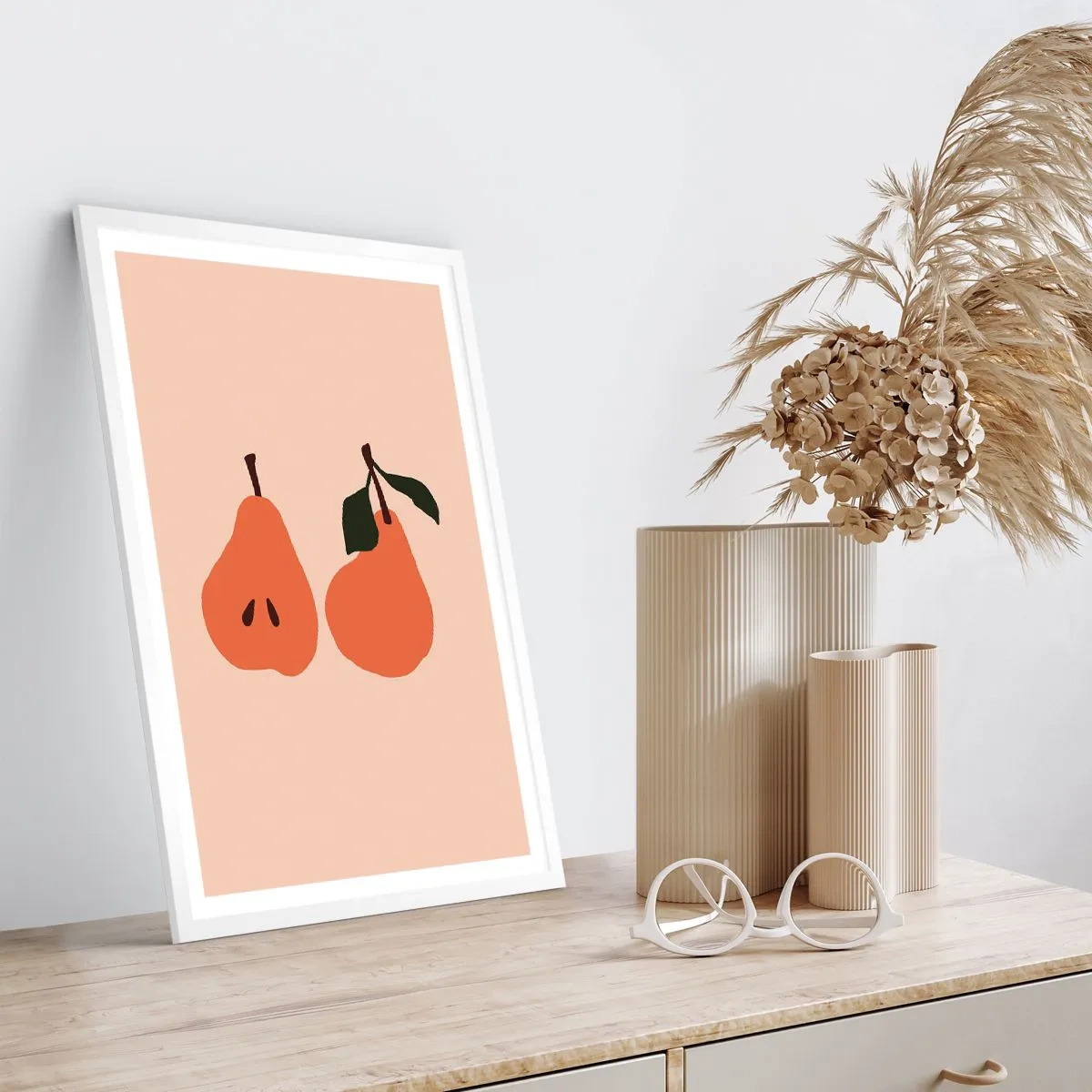 Plagát v bielom ráme - Číra sladkosť - 50x70 cm