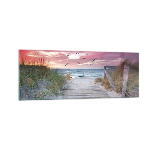 Obraz na skle - Baltská impresia - 140x50 cm