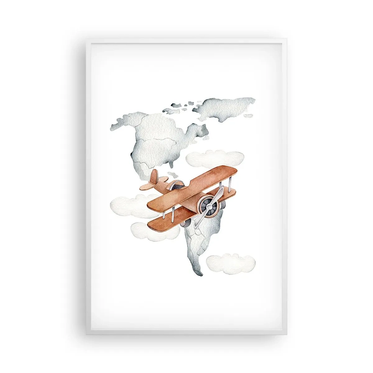 Plagát v bielom ráme - V priekopníckom duchu - 61x91 cm