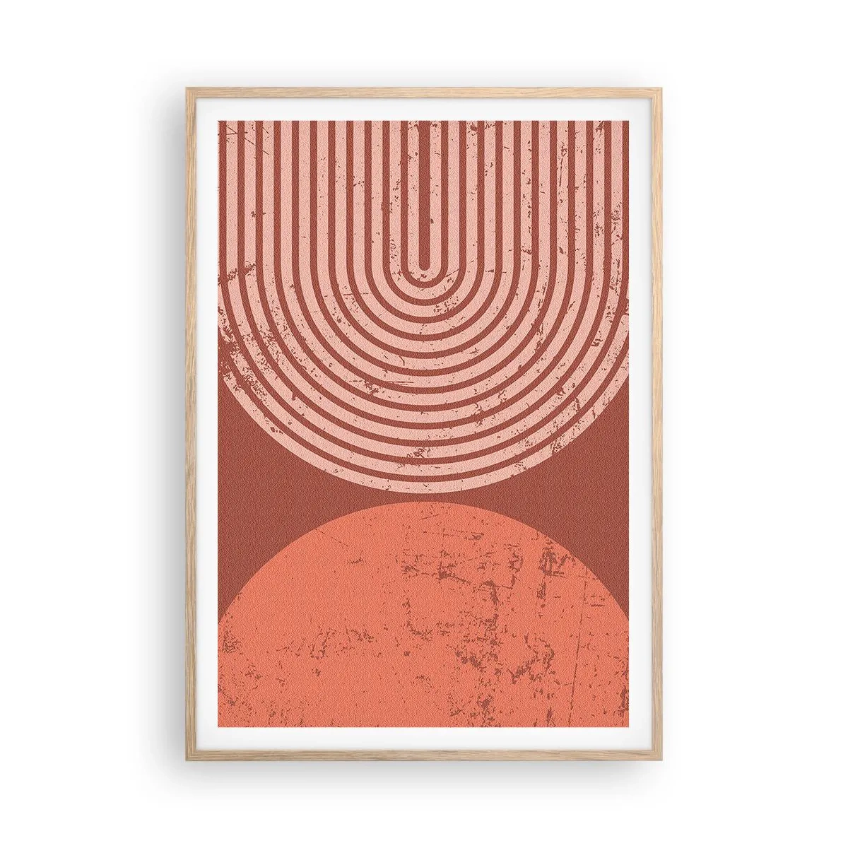 Plagát v ráme zo svetlého duba - Blízky vzťah - 70x100 cm