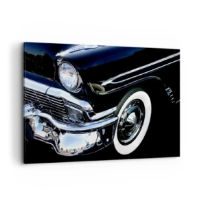 Obraz na plátne - Klasika v striebornej, čiernej a bielej - 100x70 cm