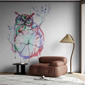 Fototapeta Premium Canvas - Múdra od prírody - Vták, Sova, Pre deti - 200x140 cm