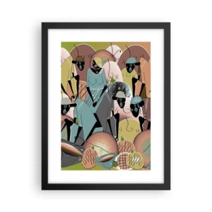 Plagát v čiernom ráme - Blíži sa veľký sviatok - 30x40 cm