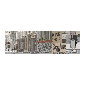 Vzorka fototapety Premium Sand - Mestské radosti - Architektúra, Mesto, Paríž - 100x30 cm