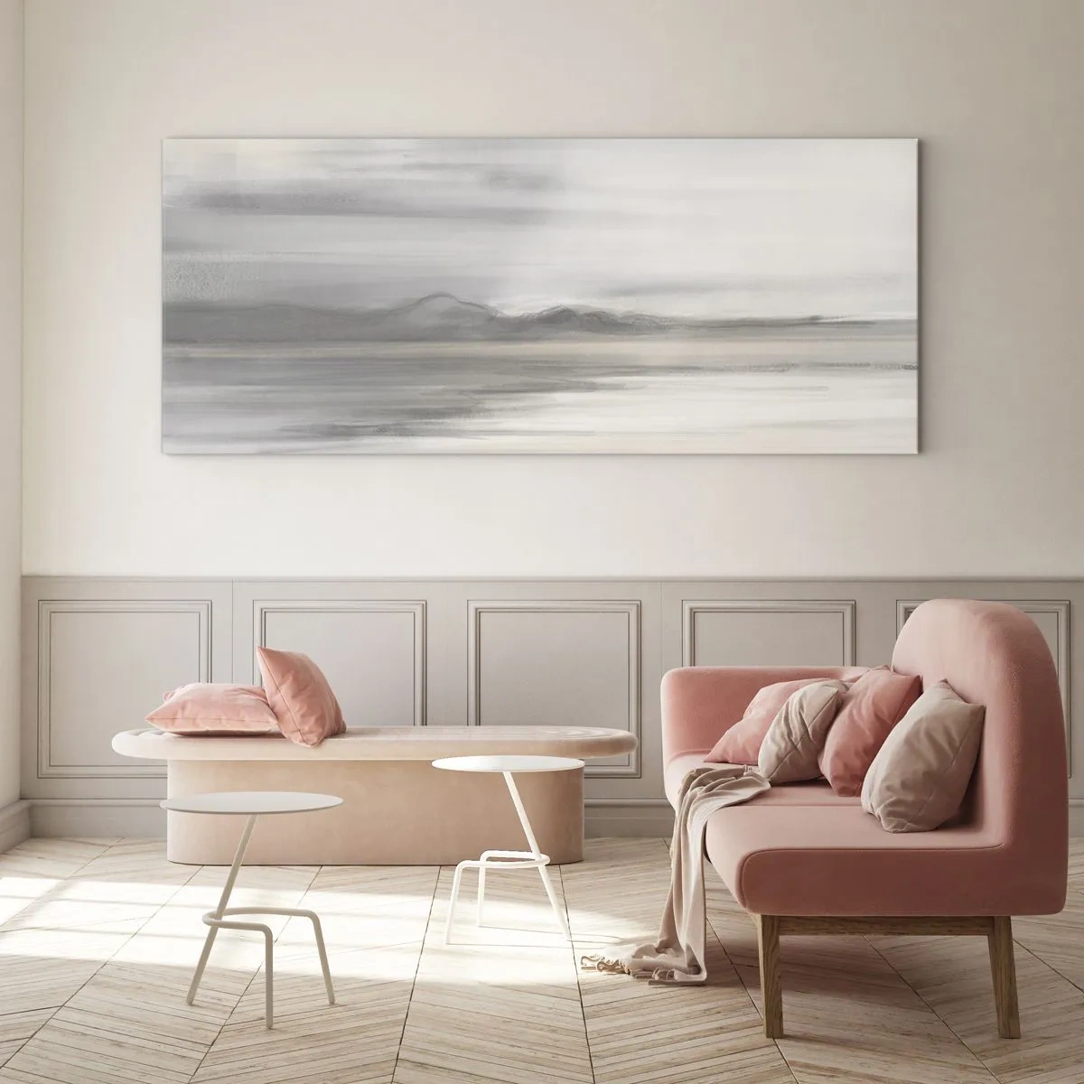 Obraz na skle - Zamyslená diaľka - 100x40 cm