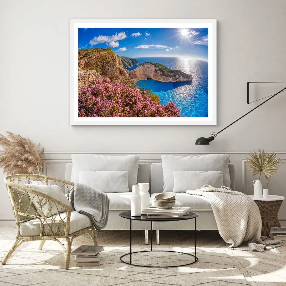 Plagát v bielom ráme - Moje veľké grécke prázdniny - 100x70 cm