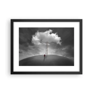 Plagát v čiernom ráme - Všetko je možné - 40x30 cm