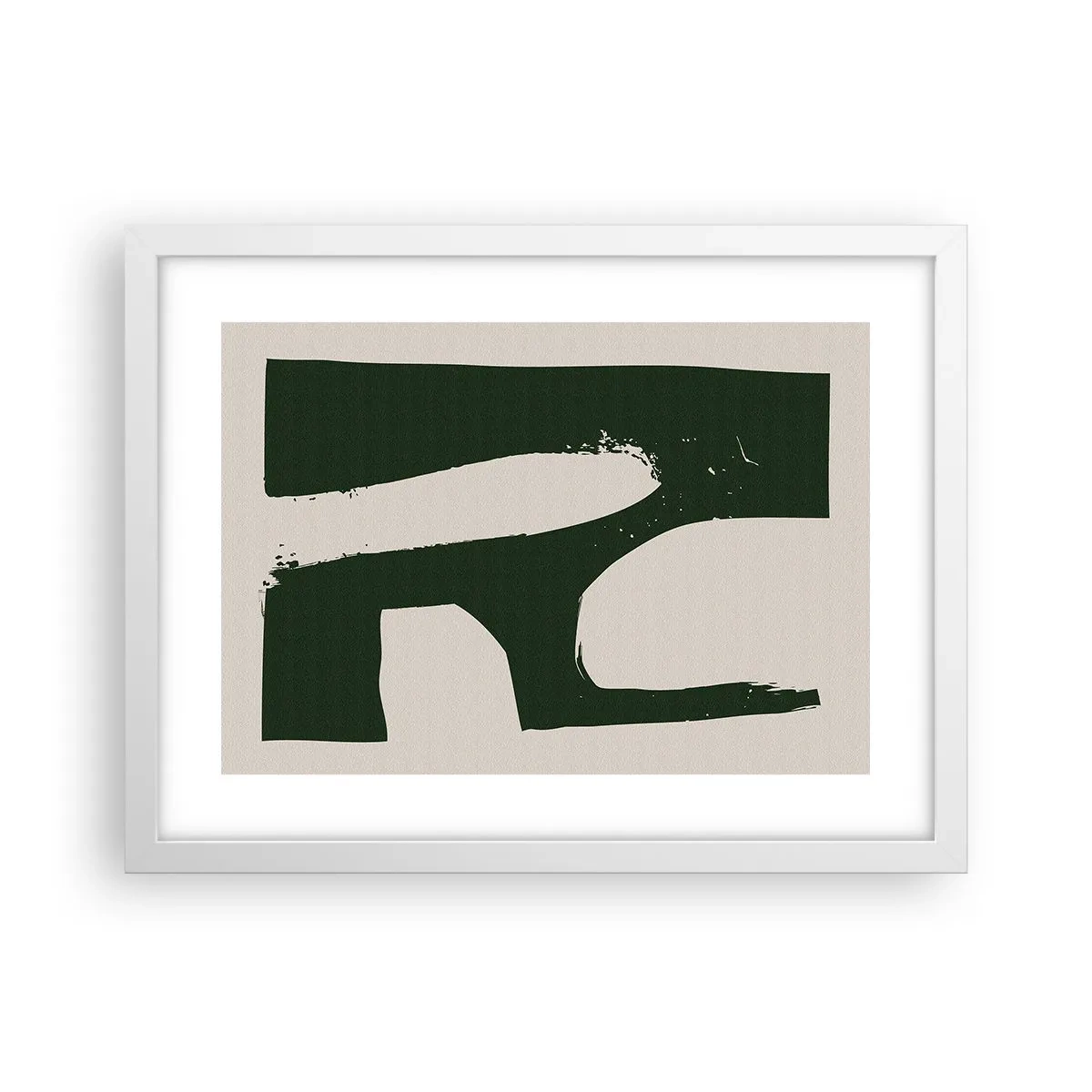 Plagát v bielom ráme - Zálivy v bielom - 40x30 cm