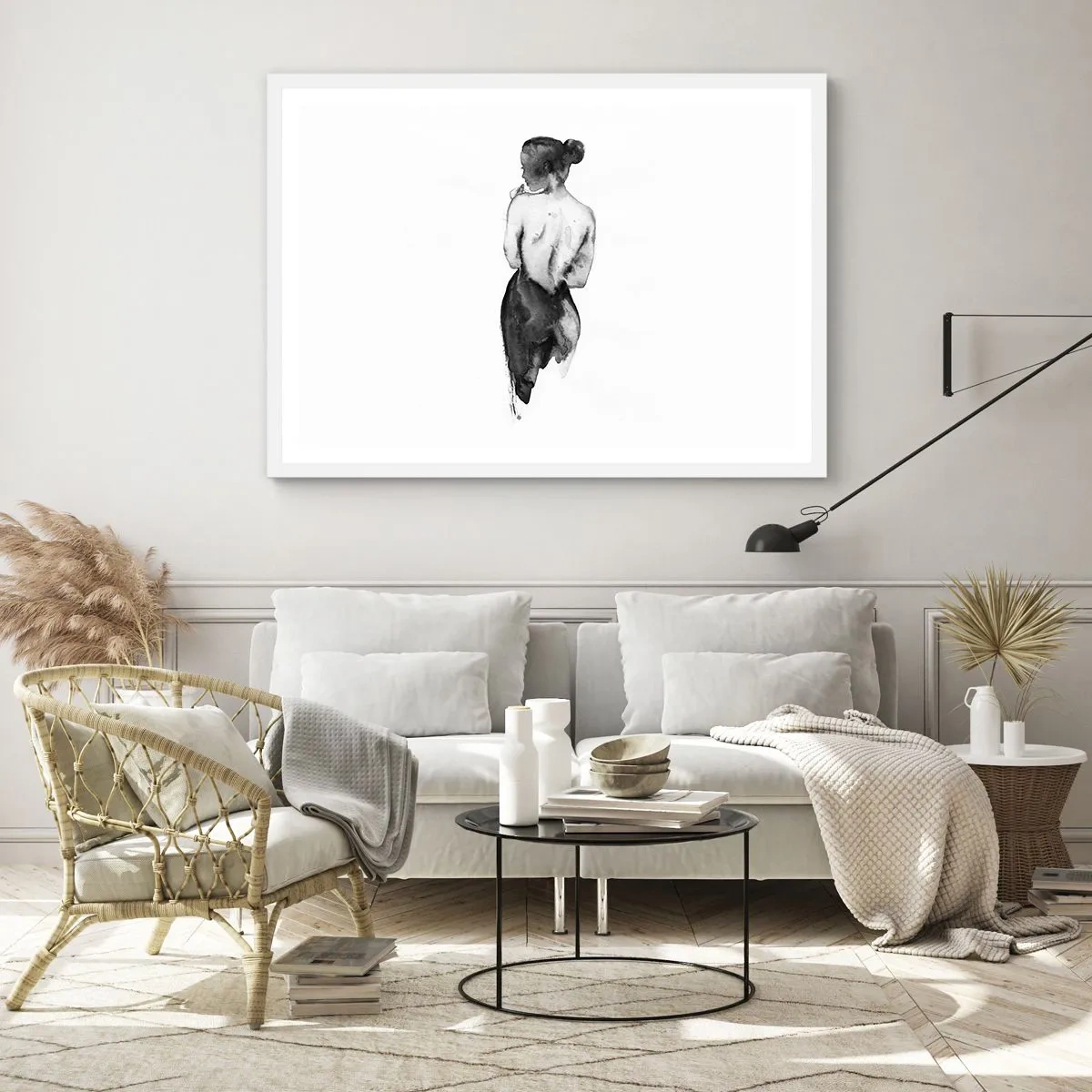 Plagát v bielom ráme - Miznúci svet - 70x50 cm