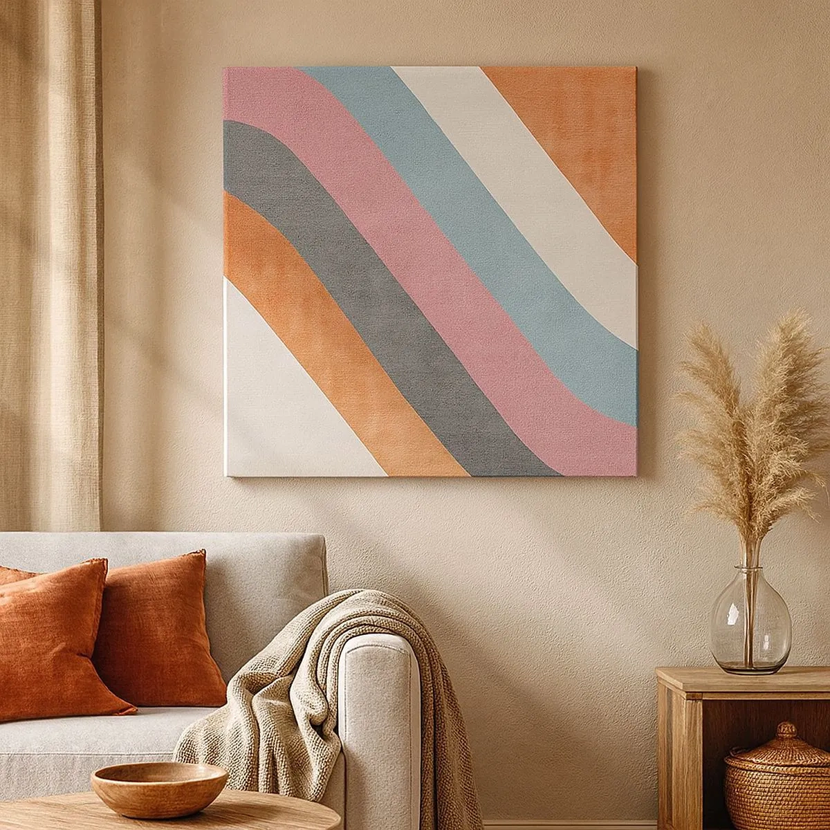 Obraz na plátne - Diagonálna kompozícia – pohyb - 30x30 cm