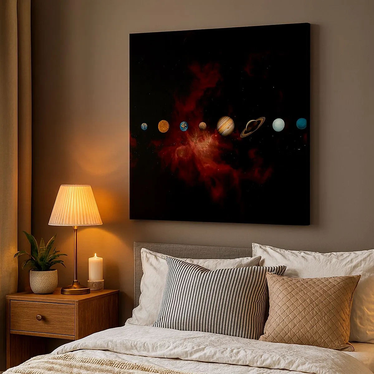 Obraz na plátne - Naša štvrť - 30x30 cm