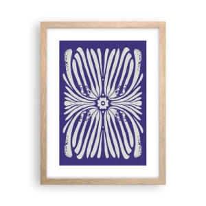 Plagát v ráme zo svetlého duba - Etnické inšpirácie - 30x40 cm