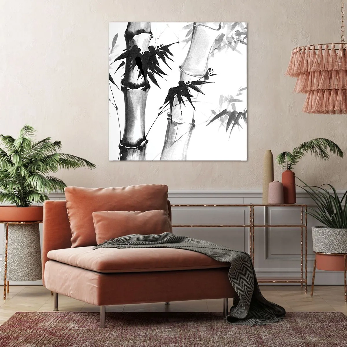 Obraz na plátne - Blízky záber na orient - 50x50 cm