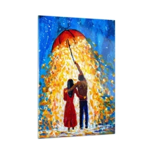 Obraz na skle - Mágia daždivého večera? - 50x70 cm