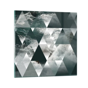 Obraz na skle - Krištáľová perspektíva - 40x40 cm