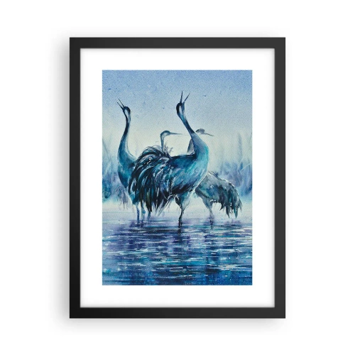 Plagát v čiernom ráme - Ranné stretnutie - 30x40 cm