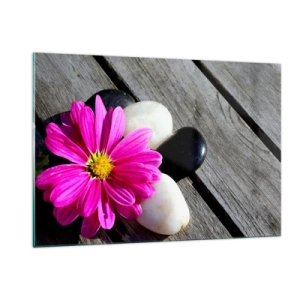 Obraz na skle - Odpočinok na móle - 120x80 cm