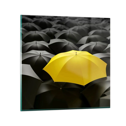 Obraz na skle - Zbohom smútku - 30x30 cm