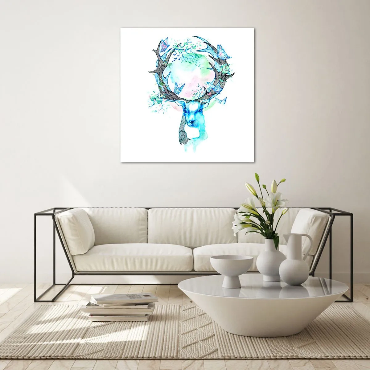 Obraz na skle - Sila a jemnosť prírody - 70x70 cm