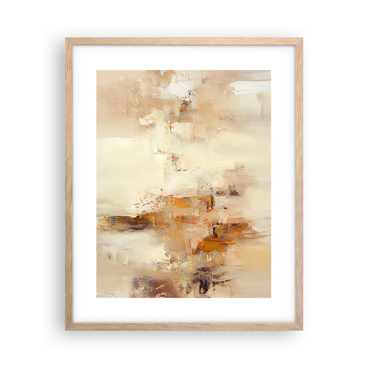 Plagát v ráme zo svetlého duba - Duša jantáru - 40x50 cm