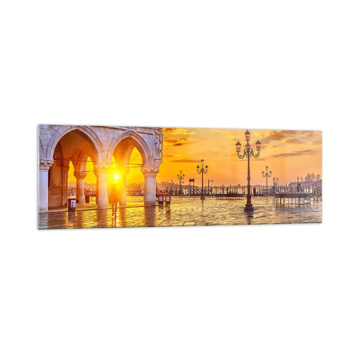 Obraz na skle - Kde sú všetci? - 160x50 cm