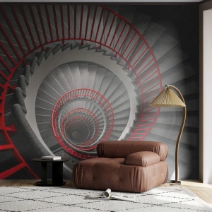 Fototapeta Premium Canvas - Architektonické hry - Architektúra, Schody, Priemyselný - 100x70 cm