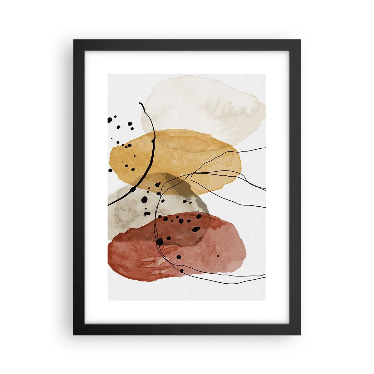 Plagát v čiernom ráme - Ako ľahký, priezračný vzduch - 30x40 cm